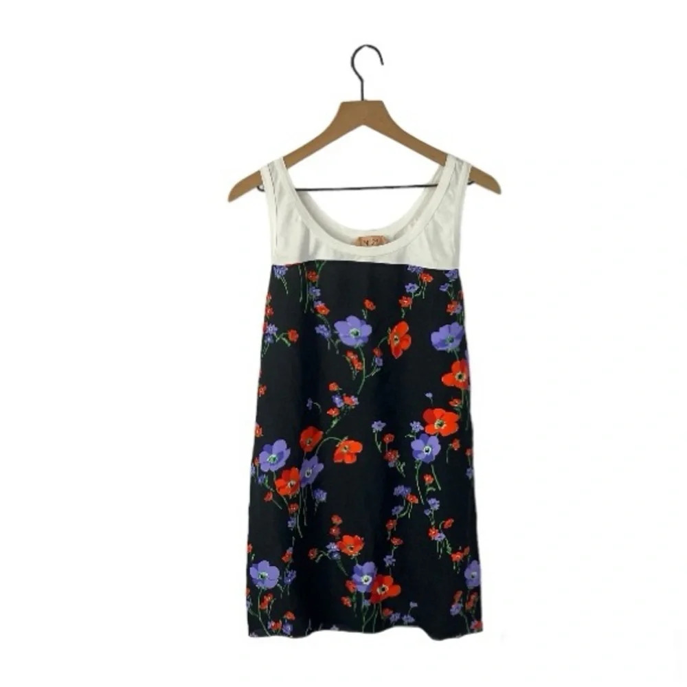 No 21 Two Tone Floral Mini Dress